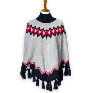 Hudson’s Bay Olympic Team Canada Knit Poncho O/S